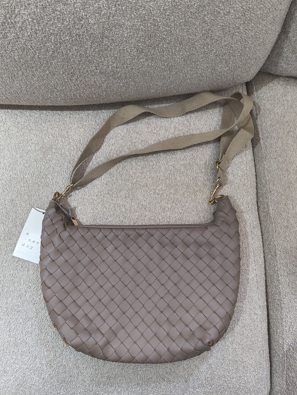 A New Day Woven Crossbody Bag Nwt